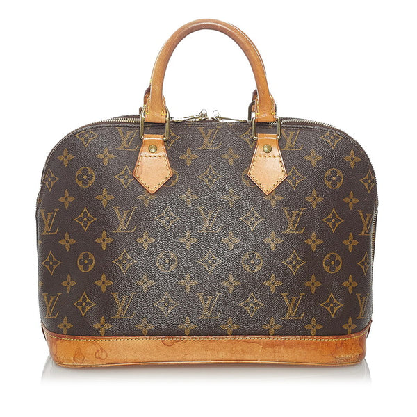 ルイ ヴィトン モノグラム アルマ ハンドバッグ M51130 ブラウン PVC レザー レディース LOUIS VUITTON 【中古】