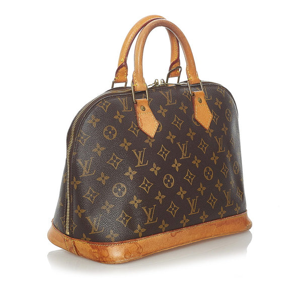 ルイ ヴィトン モノグラム アルマ ハンドバッグ M51130 ブラウン PVC レザー レディース LOUIS VUITTON 【中古】