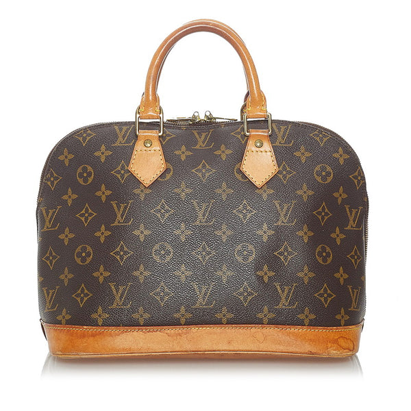 ルイ ヴィトン モノグラム アルマ ハンドバッグ M51130 ブラウン PVC レザー レディース LOUIS VUITTON 【中古】