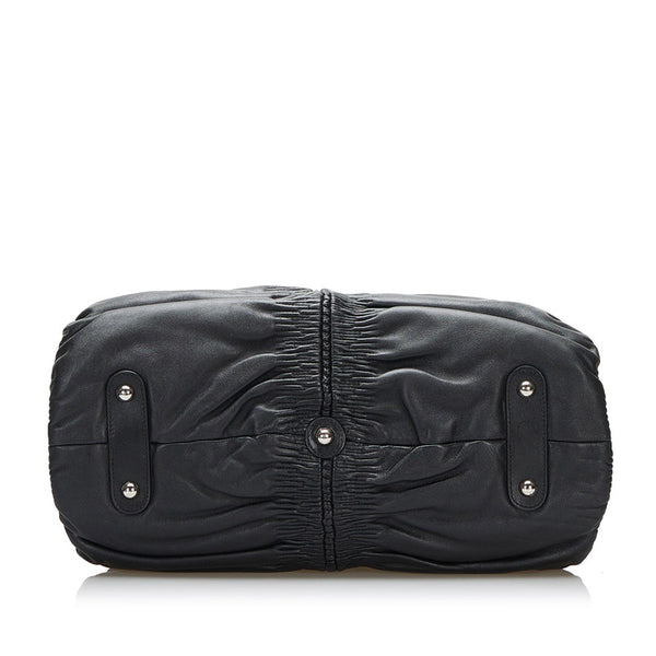 ディオール カレーニナ ハンドバッグ ボストンバッグ ブラック レザー レディース Dior 【中古】