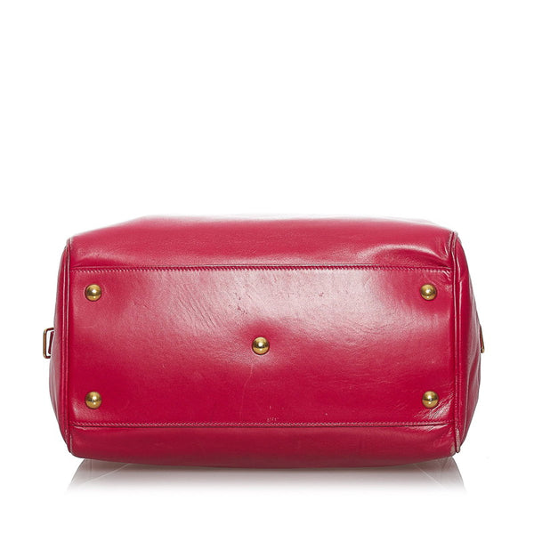サンローラン ダッフル ハンドバッグ ショルダーバッグ 2WAY ピンク レザー レディース SAINT LAURENT 【中古】