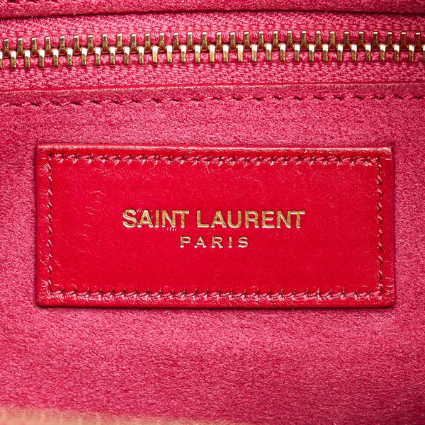 サンローラン ダッフル ハンドバッグ ショルダーバッグ 2WAY ピンク レザー レディース SAINT LAURENT 【中古】