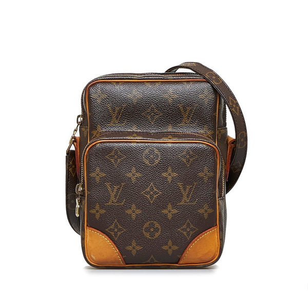ルイ ヴィトン モノグラム アマゾン 斜め掛け ショルダーバッグ M45236 ブラウン PVC レザー レディース LOUIS VUITTON 【中古】