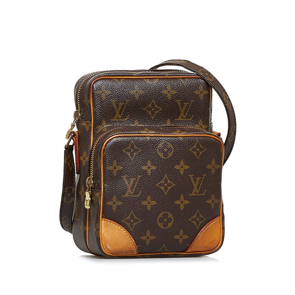 ルイ ヴィトン モノグラム アマゾン 斜め掛け ショルダーバッグ M45236 ブラウン PVC レザー レディース LOUIS VUITTON 【中古】
