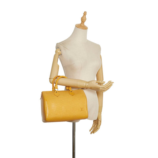 ルイ ヴィトン エピ スピーディー25 ハンドバッグ ミニボストンバッグ M43019  タッシリイエロー レザー レディース LOUIS VUITTON 【中古】