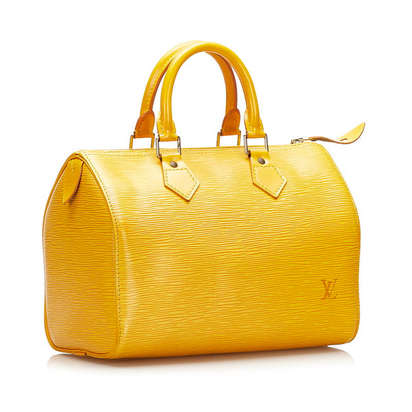 ルイ ヴィトン エピ スピーディー25 ハンドバッグ ミニボストンバッグ M43019  タッシリイエロー レザー レディース LOUIS VUITTON 【中古】