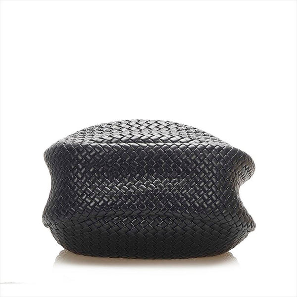 ボッテガヴェネタ ホーボー ブラック レザー ショルダーバッグ レディース BOTTEGAVENETA 中古