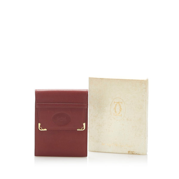 カルティエ ワインレッド レザー 長財布 レディース CARTIER 中古