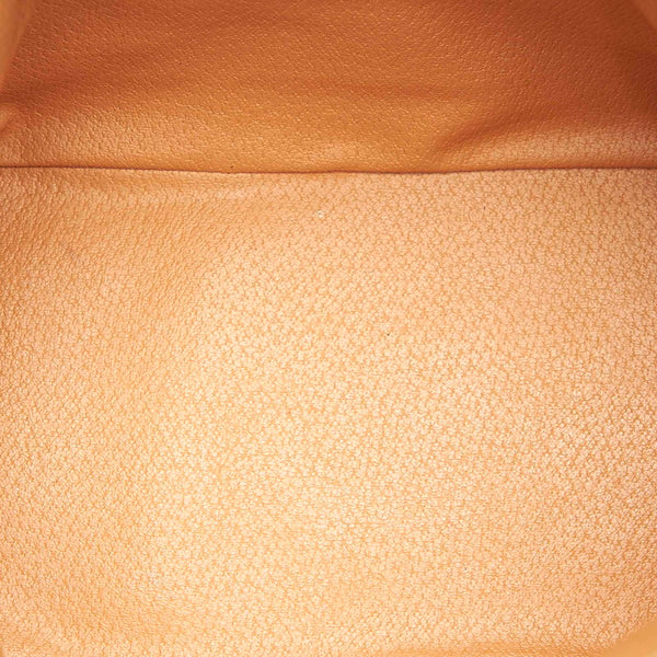 セリーヌ マカダム ブラウン PVC レザー ハンドバッグ レディース CELINE 中古