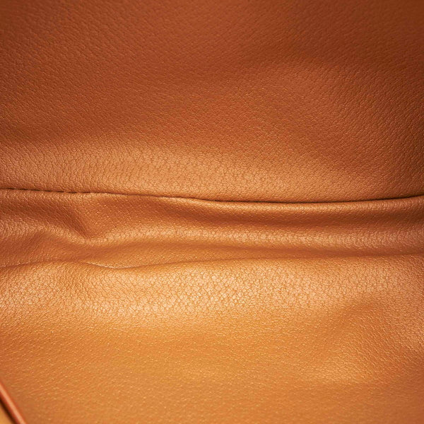 セリーヌ マカダム ブラウン PVC レザー セカンドバッグ レディース CELINE 中古