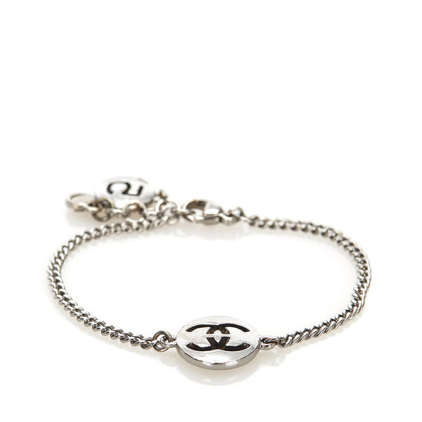 シャネル シルバー メタル ココマーク ブレスレット レディース CHANEL 中古