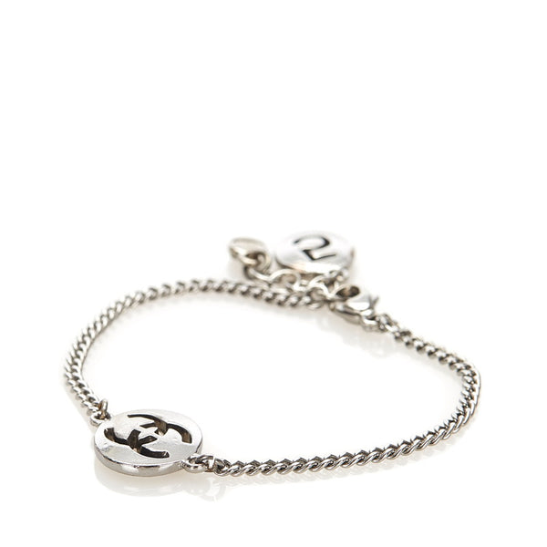 シャネル シルバー メタル ココマーク ブレスレット レディース CHANEL 中古