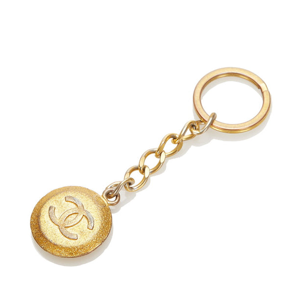 シャネル ココマーク ゴールド メッキ キーホルダー レディース CHANEL 中古