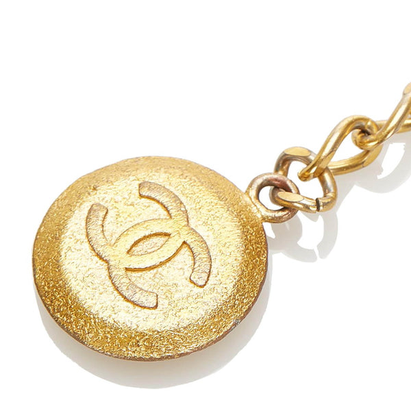 シャネル ココマーク ゴールド メッキ キーホルダー レディース CHANEL 中古