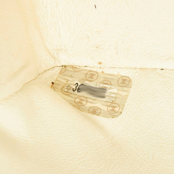 シャネル マトラッセ ダイアナ ココマーク ホワイト ラムスキン チェーン ショルダーバッグ レディース CHANEL 中古