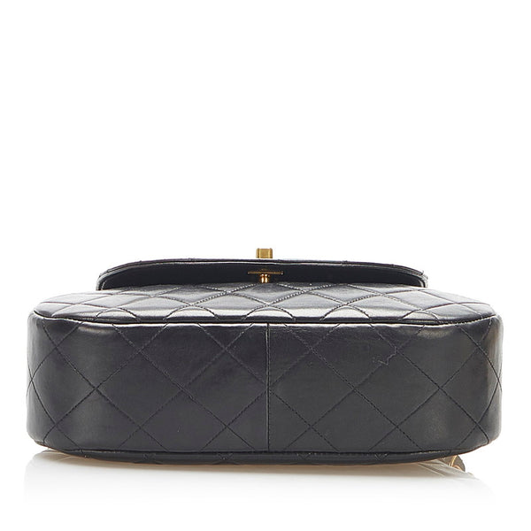 シャネル マトラッセ ブラック ラムスキン ショルダーバッグ レディース CHANEL 中古