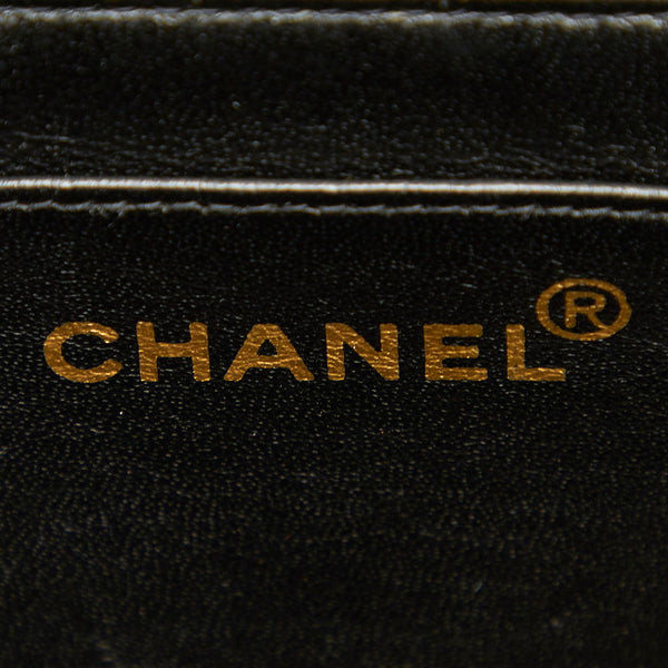 シャネル マトラッセ ブラック ラムスキン ショルダーバッグ レディース CHANEL 中古