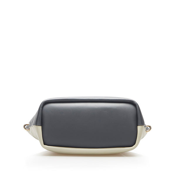 クロエ ブラック グレー レザー ハンドバッグ レディース Chloe 中古