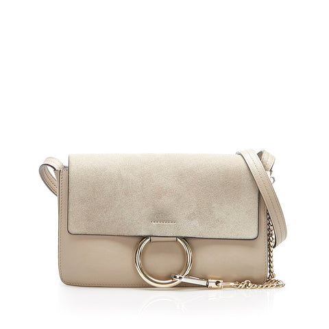 クロエ グレー レザー ショルダーバッグ レディース Chloe 中古