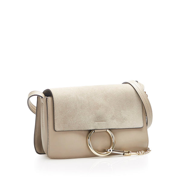 クロエ グレー レザー ショルダーバッグ レディース Chloe 中古