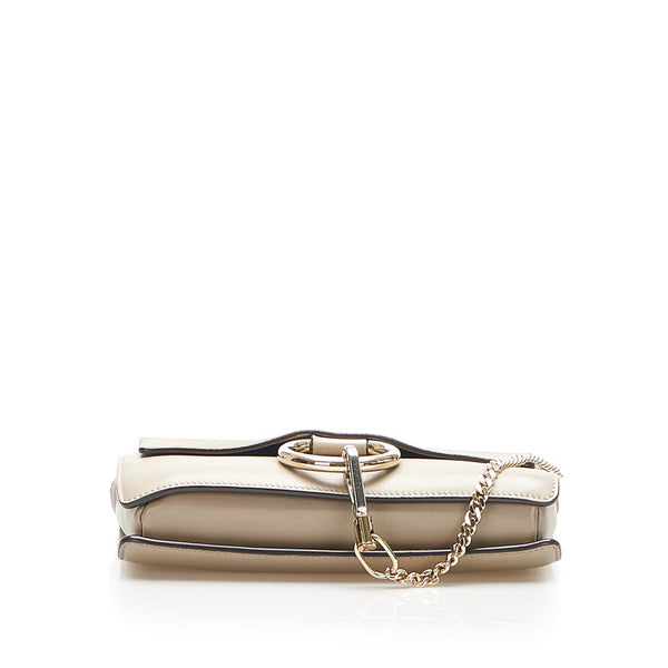 クロエ グレー レザー ショルダーバッグ レディース Chloe 中古