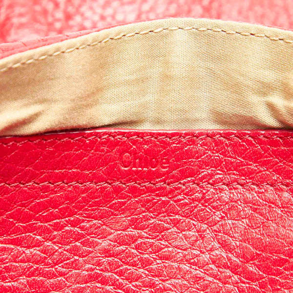 クロエ リボン パッションピンク レザー ハンドバッグ ショルダーバッグ 2WAY レディース Chloe 中古
