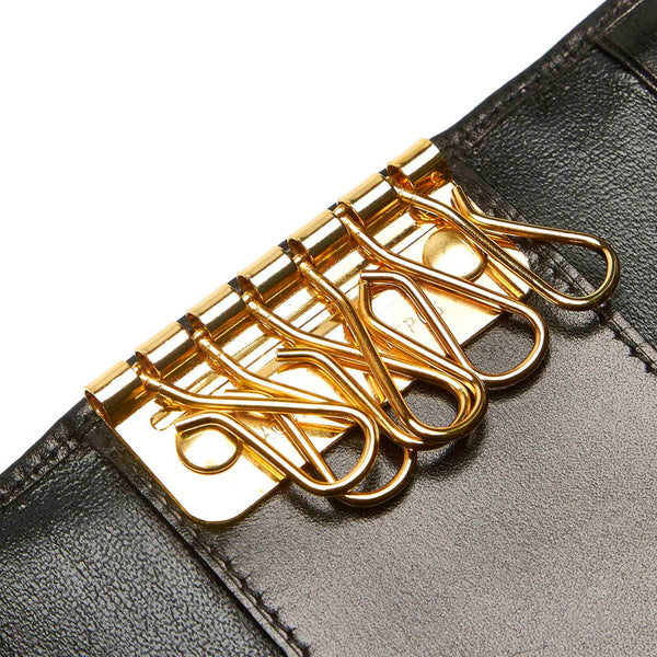 サルヴァトーレフェラガモ ガンチーニ ブラック レザー ハンドバッグ レディース Salvatore Ferragamo 中古