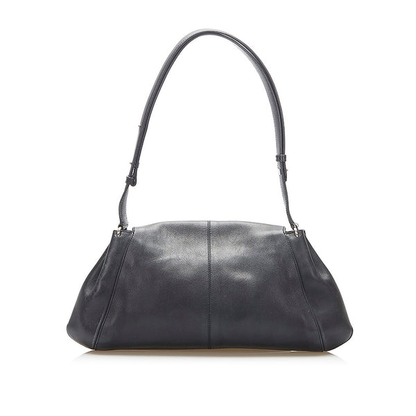 サルヴァトーレフェラガモ ガンチーニ DY-21 3817 ブラック レザー 肩掛け ショルダーバッグ レディース Salvatore Ferragamo 中古