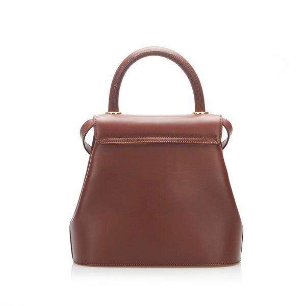 サルヴァトーレフェラガモ AN21 1658 ブラウン レザー ハンドバッグ ショルダーバッグ 2WAY レディース Salvatore Ferragamo 中古