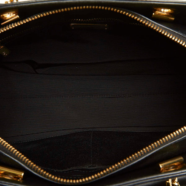 サルヴァトーレフェラガモ ガンチーニ AU-21 E445 ブラック レザー 肩掛け ショルダーバッグ レディース Salvatore Ferragamo 中古