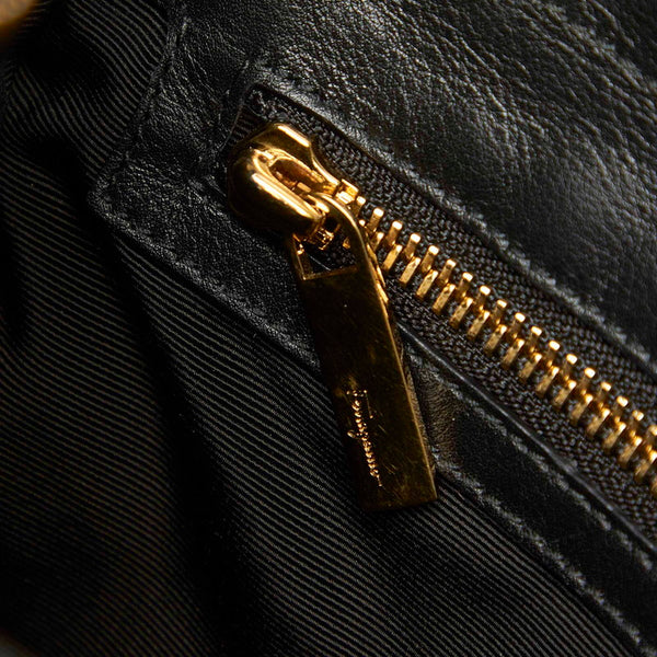 サルヴァトーレフェラガモ ガンチーニ AU-21 E445 ブラック レザー 肩掛け ショルダーバッグ レディース Salvatore Ferragamo 中古