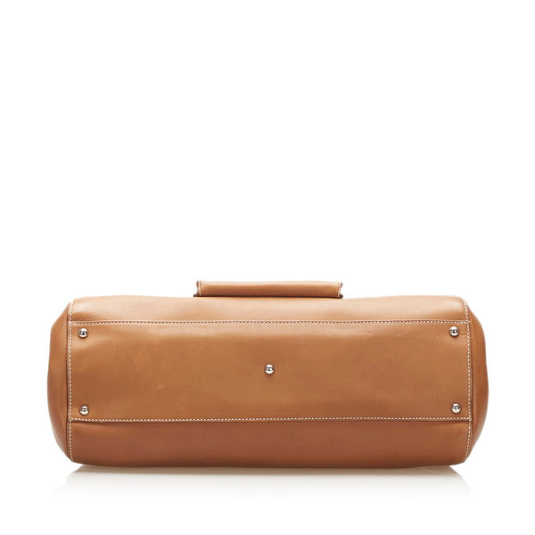 サルヴァトーレフェラガモ ガンチーニ AU-21 5819 ブラウン レザー トートバッグ レディース Salvatore Ferragamo 中古