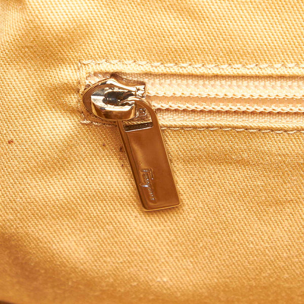 サルヴァトーレフェラガモ ガンチーニ AU-21 5819 ブラウン レザー トートバッグ レディース Salvatore Ferragamo 中古