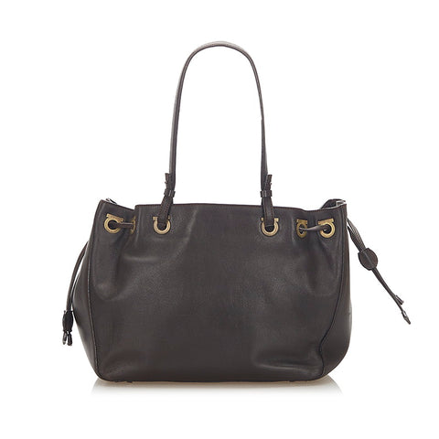 サルヴァトーレフェラガモ ガンチーニ　 AF-21 3745 ブラウン レザー トートバッグ レディース Salvatore Ferragamo 中古