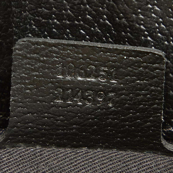 グッチ GGキャンバス 106251  ブラック キャンバス ハンドバッグ レディース GUCCI 中古