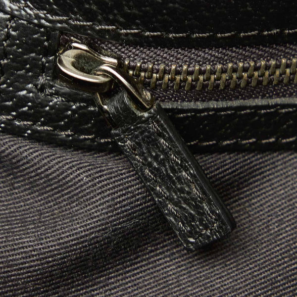 グッチ GGキャンバス 106251  ブラック キャンバス ハンドバッグ レディース GUCCI 中古