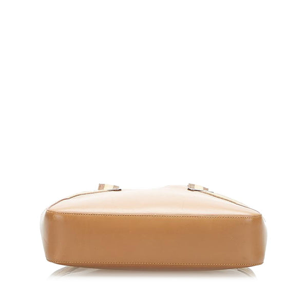 グッチ 000・0860 ブラウン レザー ハンドバッグ レディース GUCCI 中古