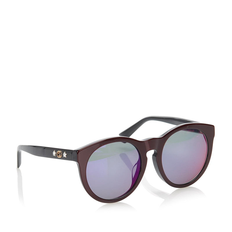 グッチ 度あり レッド プラスチック サングラス レディース GUCCI 中古