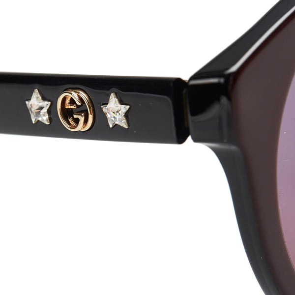 グッチ 度あり レッド プラスチック サングラス レディース GUCCI 中古