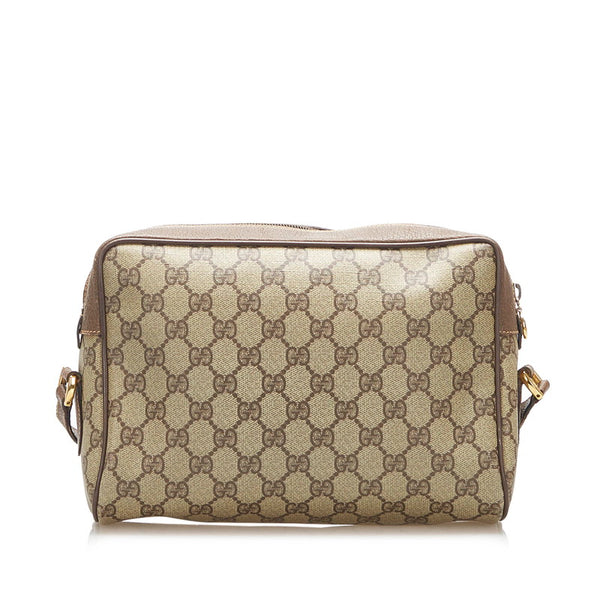 グッチ GGスプリーム シェリー 001・113・6472 ブラウン キャンバス ショルダーバッグ レディース GUCCI 中古