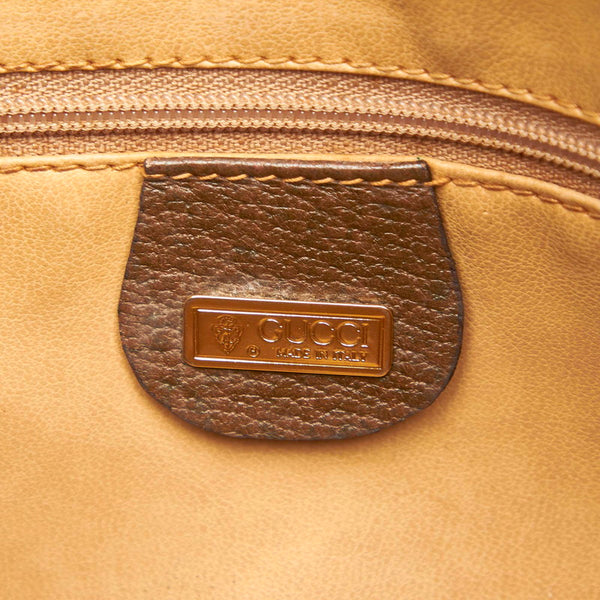 グッチ GGスプリーム シェリー 001・113・6472 ブラウン キャンバス ショルダーバッグ レディース GUCCI 中古