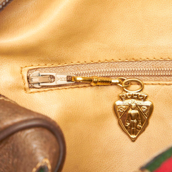 グッチ GGスプリーム シェリー 001・113・6472 ブラウン キャンバス ショルダーバッグ レディース GUCCI 中古