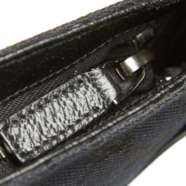 グッチ GGキャンバス 122793 ブラック キャンバス 斜め掛け ショルダーバッグ レディース GUCCI 中古