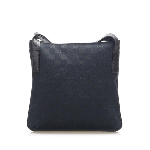 グッチ GGキャンバス 122793 ブラック キャンバス 斜め掛け ショルダーバッグ レディース GUCCI 中古