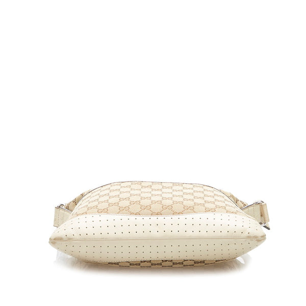 グッチ GGキャンバス 145857 ブラウン キャンバス ショルダーバッグ レディース GUCCI 中古