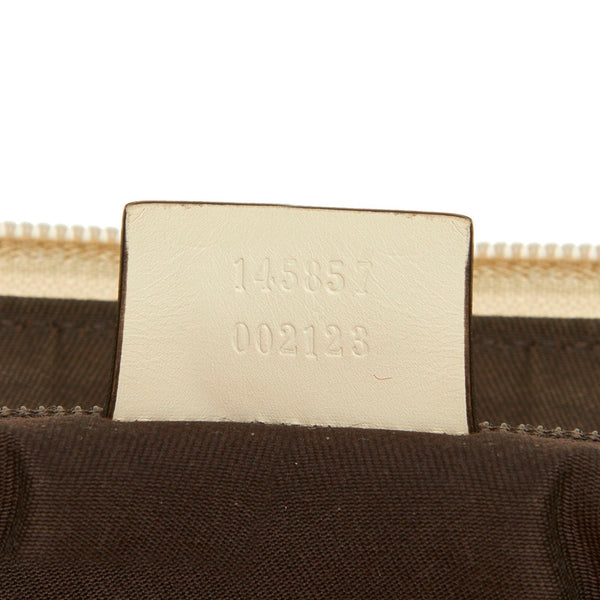 グッチ GGキャンバス 145857 ブラウン キャンバス ショルダーバッグ レディース GUCCI 中古