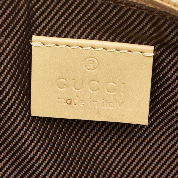 グッチ GGキャンバス 07198 ベージュ キャンバス ショルダーバッグ レディース GUCCI 中古