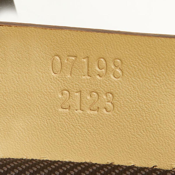 グッチ GGキャンバス 07198 ベージュ キャンバス ショルダーバッグ レディース GUCCI 中古