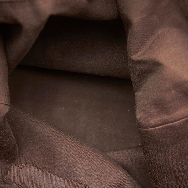 グッチ GGキャンバス 120836 002058 ブラウン キャンバス レザー トートバッグ レディース GUCCI 中古