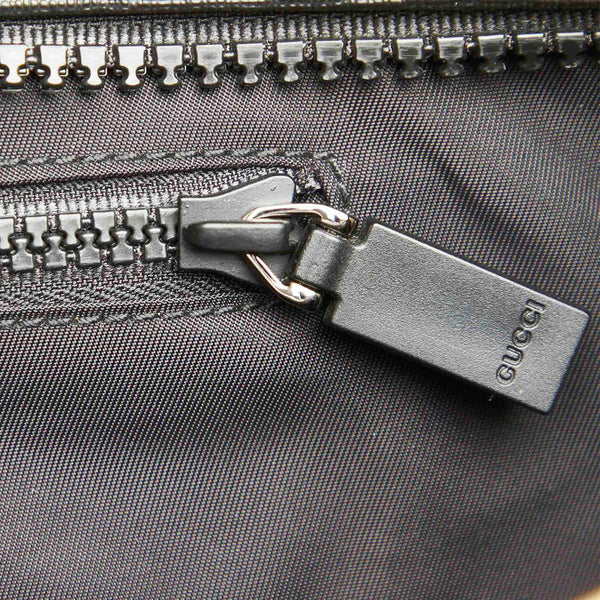 グッチ 162163 ブラック アイボリー PVC レザー ショルダーバッグ トートバッグ 2WAY メンズ GUCCI 中古